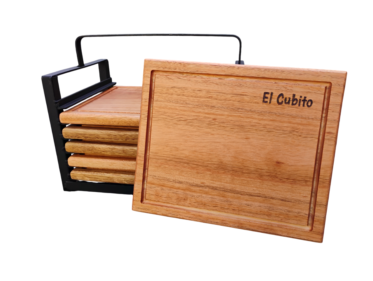 Set de 6 Tablas con Soporte de Hierro - image 3